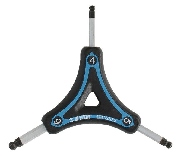 Ключ трехсторонний шестигранный закругленный 4x5x6 blue