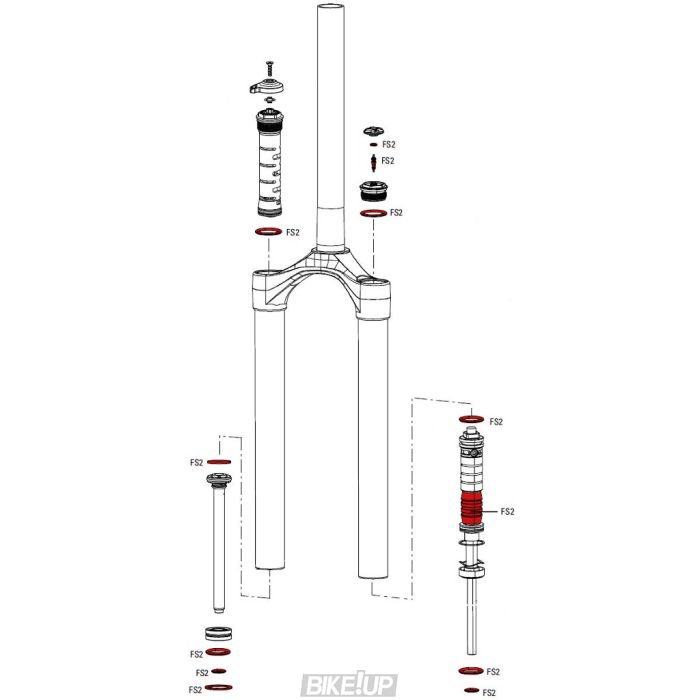 Сервісний набір RockShox SERVICE KIT FULL PARAGON SLV A1