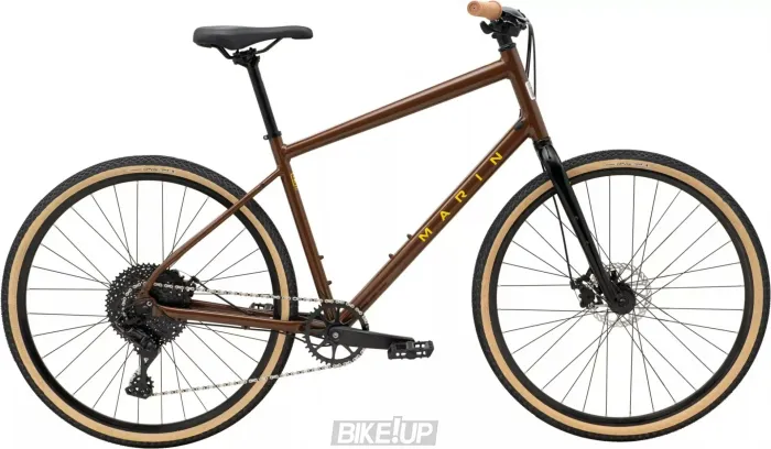 Велосипед міський 28" MARIN Kentfield 2 Gloss Brown Black Yellow