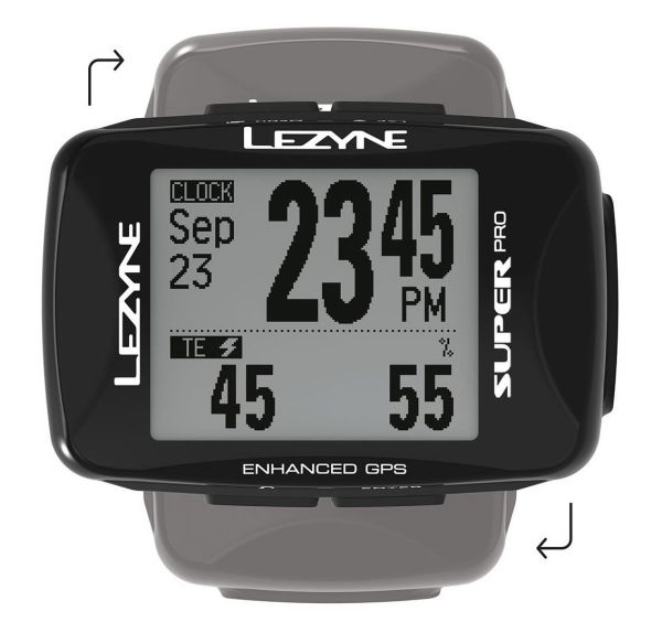 GPS компьютер Lezyne SUPER PRO GPS HR/ProSC LOADED Чорний Y14
