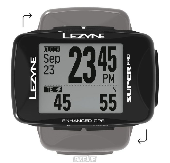 GPS компьютер Lezyne SUPER PRO GPS Чорний Y13