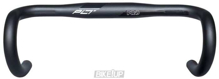 Кермо PRO шосейне компакт PLT 46cm/31.8mm, чорне