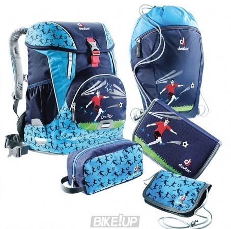 Набір DEUTER OneTwoSet - Sneaker Bag колір 3045 navy soccer (3830116 OneTwo; 3890115 Sneaker Bag; 3890215 Chest Wallet; 3890416 Pencil Pouch; 2890315 Pencil box)