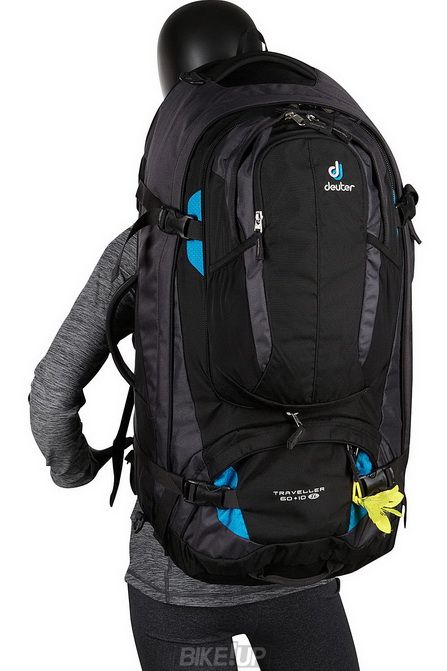Рюкзак DEUTER Traveller 60 + 10 SL колір 7321 black-turquoise