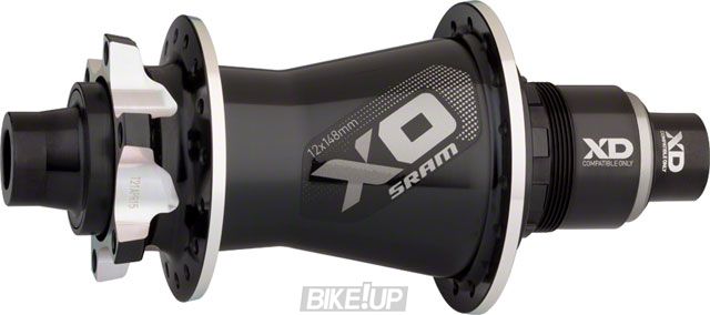 Втулка AM HUB X0 R DISC QR/12 28H BLK/SLV