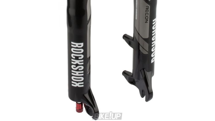 Вилка RockShox Recon Silver TK - Solo Air 100 26", вісь 9mm, Чорний, TurnKey Шток 1 1/8"