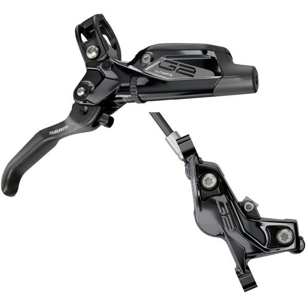 Гальма SRAM G2 Ultimate, Carbon Lever, Ti Hardware, Reach, SwingLink, Contact, Gloss Black Front 950mm Hose (includes MMX Clamp, Rotor/Bracket sold separately) A2