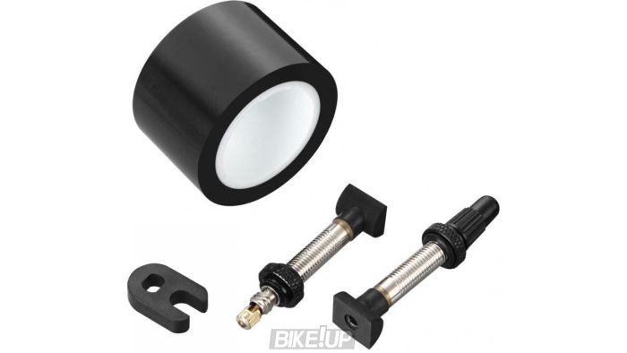 Комплект для бескамерки TUBELESS KIT TUBELESS UNI VALVE/TAPE KIT 26MM, 2RIMS