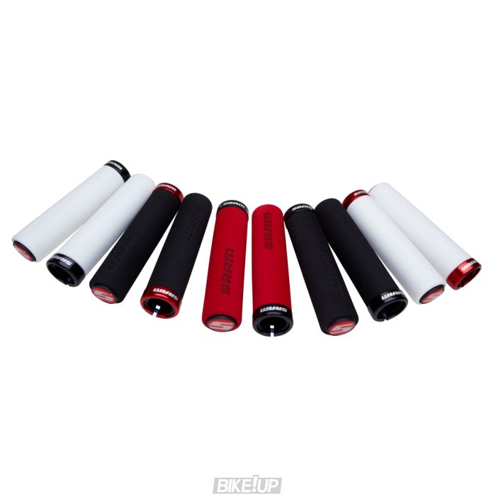 Грипсы SRAM LOCKING GRIPS FOAM 129 WHT/BLK